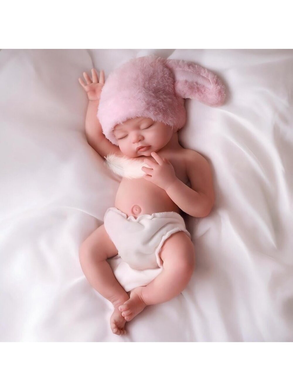 12Inch3.9Ib Girl Full Platinum Silicon Weight Realistic Reborn Baby Doll for Kid